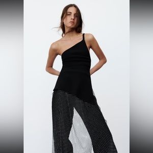 zara assymetrical top